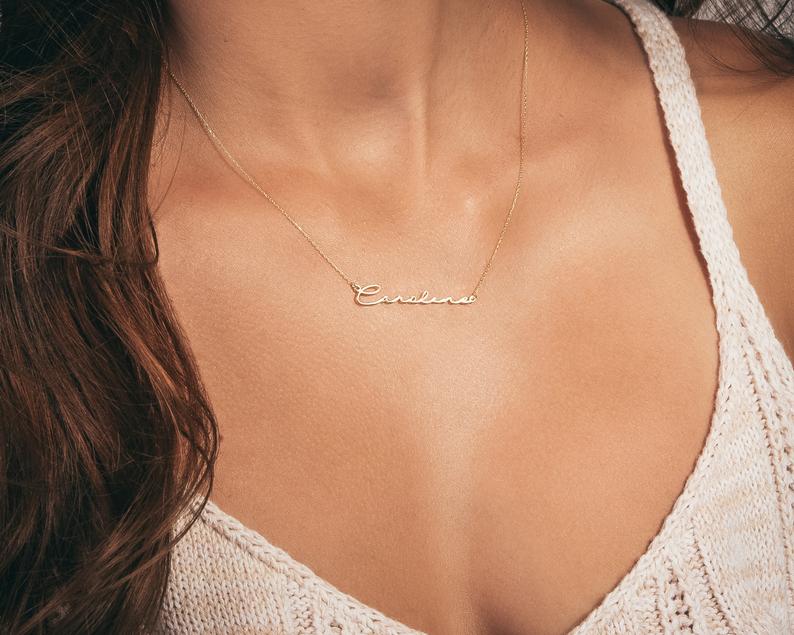 Personalized Signature Style Name Necklace