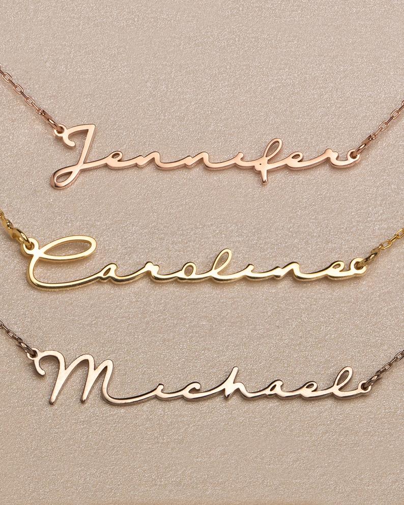 Personalized Signature Style Name Necklace