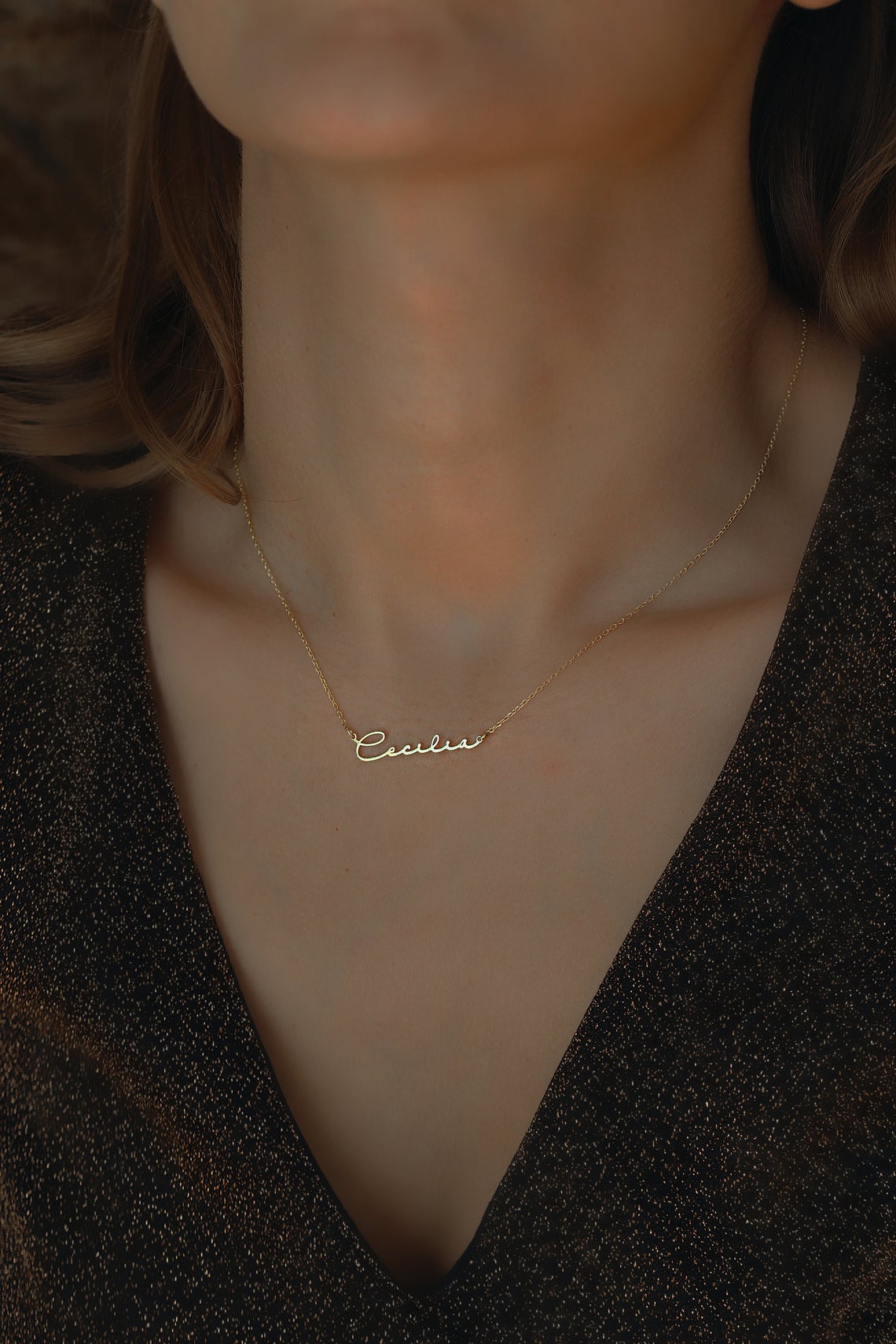 Personalized Signature Style Name Necklace