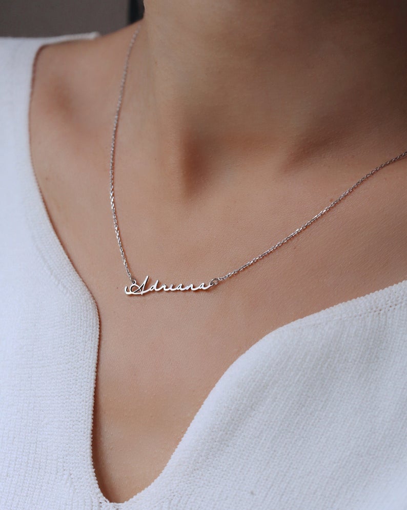 Personalized Signature Style Name Necklace