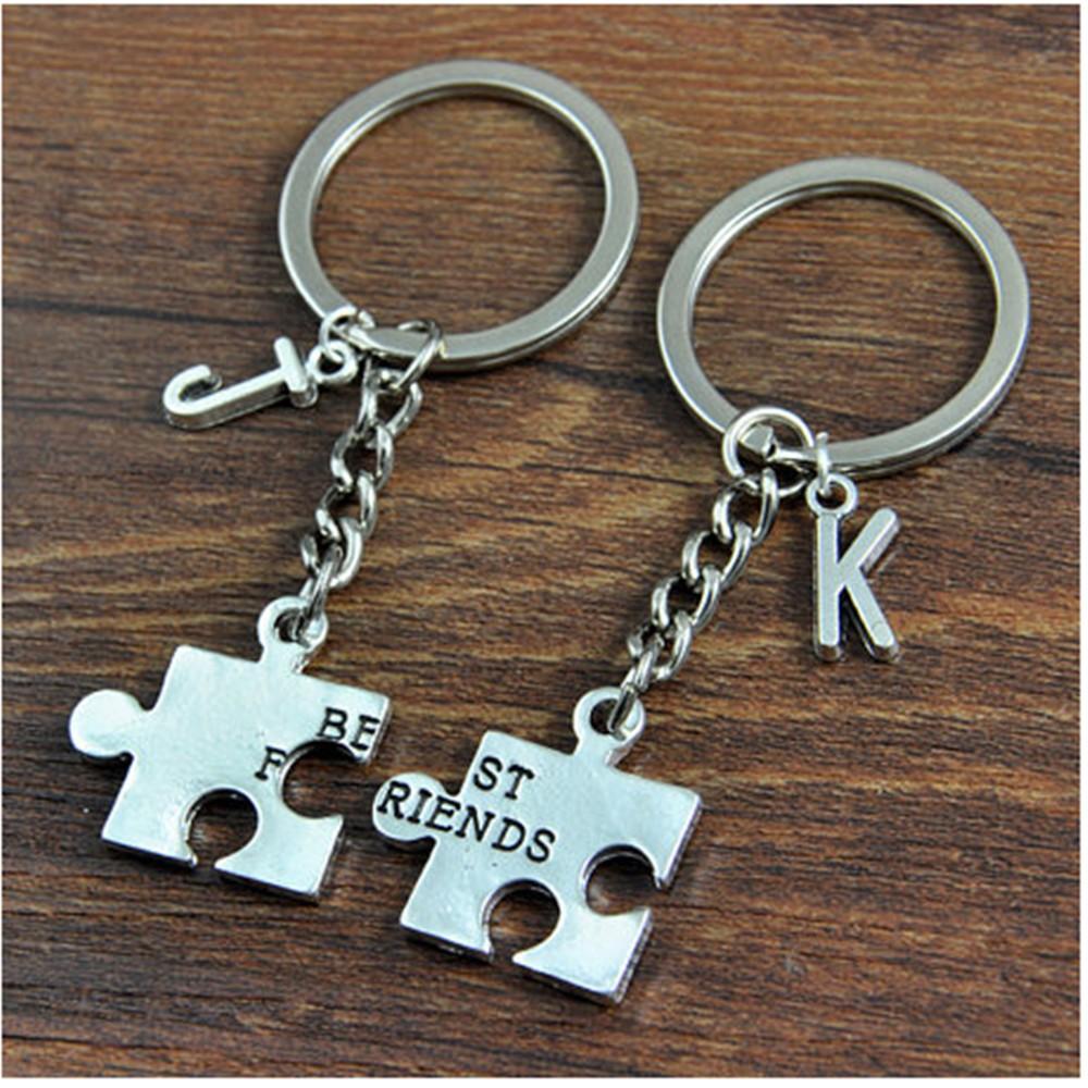 Personalized Best Friend Alphabet Keyring - Happy Maker