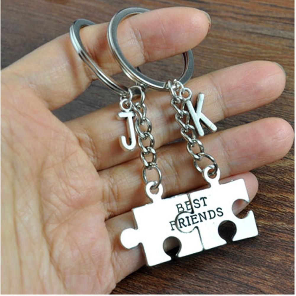 Personalized Best Friend Alphabet Keyring - Happy Maker