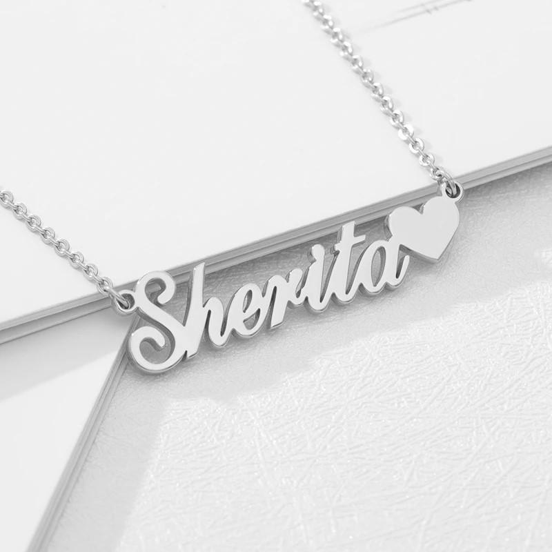 Personalized Name Pendant With Heart - Happy Maker