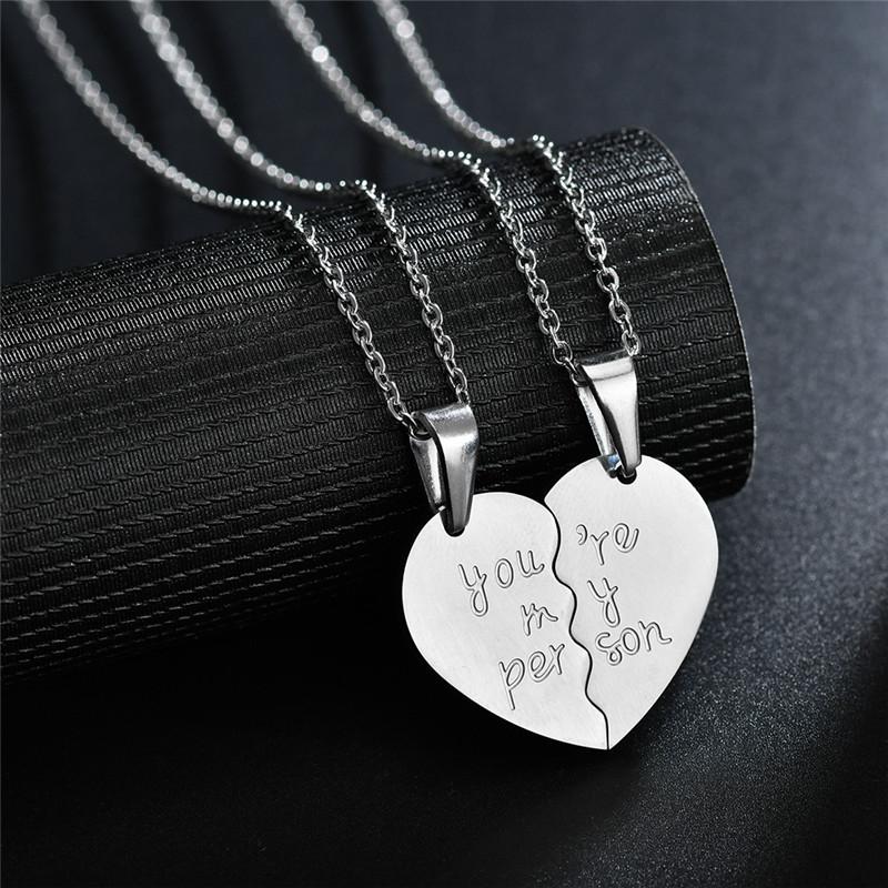 Couple Heart Love Necklace