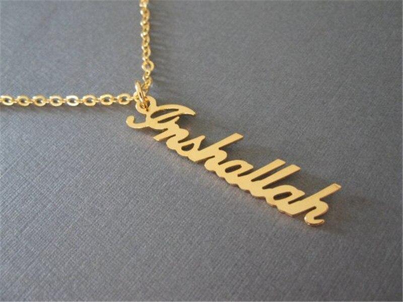 Personalized Vertical Name Necklace Pendant - Happy Maker
