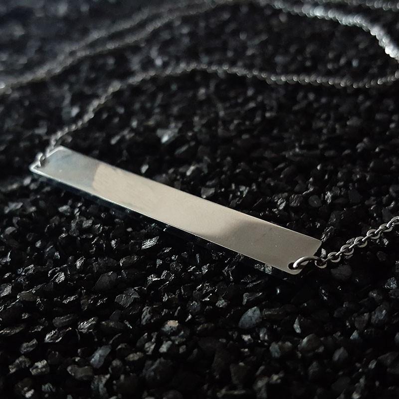 Personalized Engraved Bar Name Necklace Pendant - Happy Maker