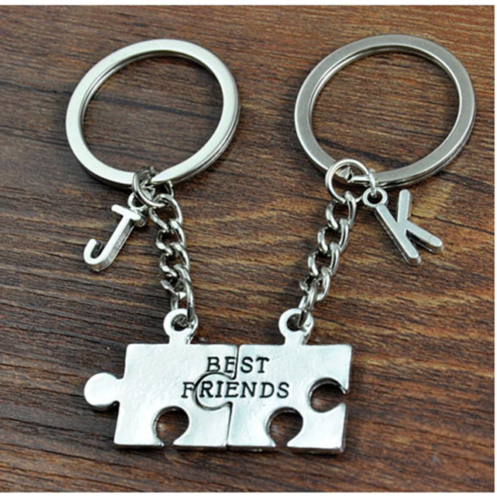 Personalized Best Friend Alphabet Keyring - Happy Maker
