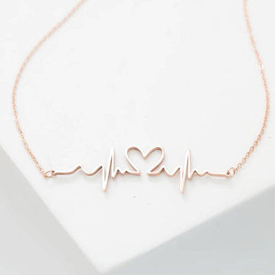 Love & Heart Beat Necklace - Happy Maker