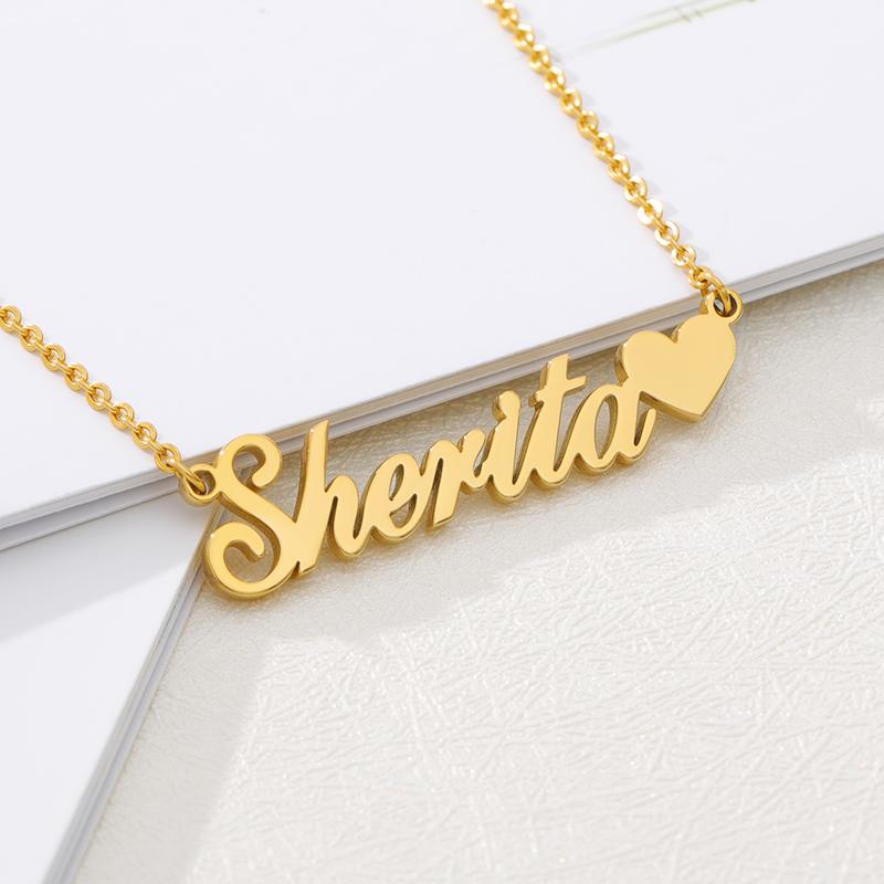 Personalized Name Pendant With Heart - Happy Maker