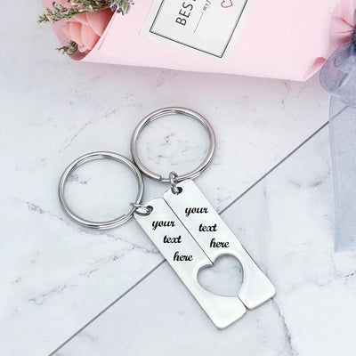 Personalized Couple Love Bar Keychain - Happy Maker