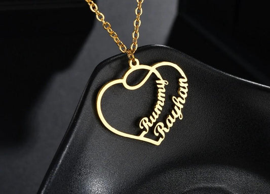 Personalized Heart Love Name Necklace - Happy Maker
