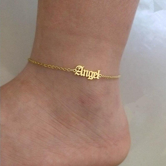 Personalized Name Anklet - Happy Maker