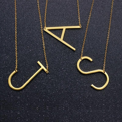 Personalized Initial Alphabet Necklace - Happy Maker