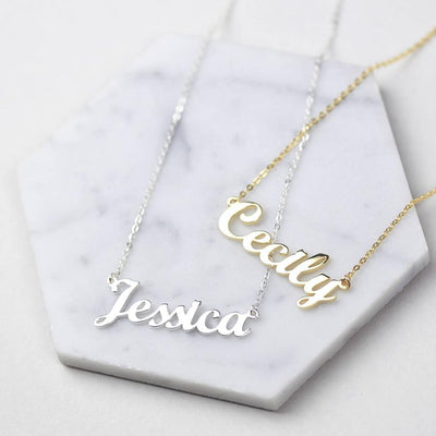 Personalized Simple Name Necklace - Happy Maker